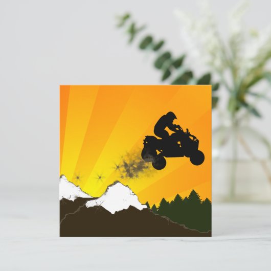 Invitation atv : piste de saleté (Debout devant)