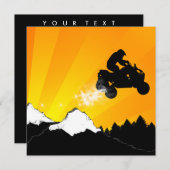 Invitation atv : traînée de poudre (Devant / Derrière)