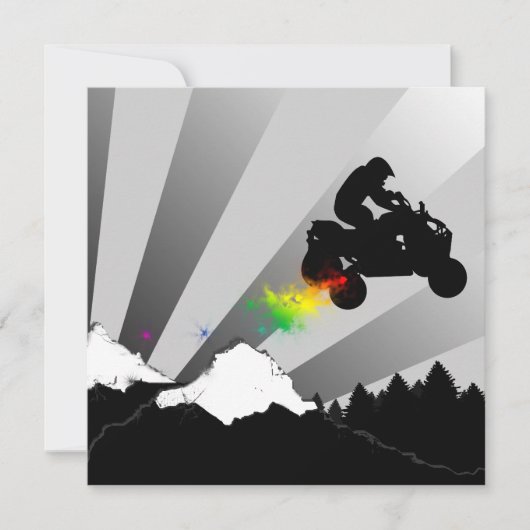 Invitation atv : traînée de poudre (Devant)