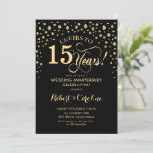 Invitation au 15e anniversaire Gold Black (Debout devant)