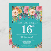 Invitation au 16e anniversaire de la Turquoise Flo (Devant / Derrière)