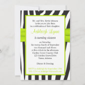 Invitation au 16e anniversaire de Lime, Black, Whi (Dos)