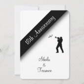 Invitation au 18e anniversaire de mariage (Devant)
