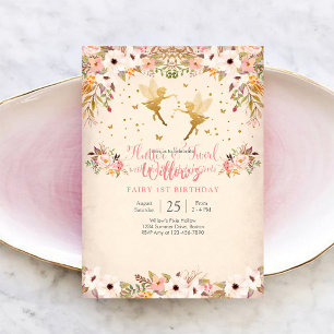 Invitation au 1er anniversaire de fée