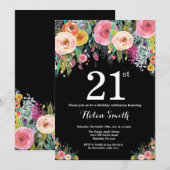 Invitation au 21e anniversaire de la florale (Devant / Derrière)