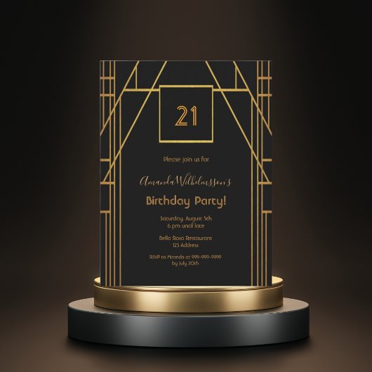 Invitation au 21e anniversaire de Roaring 20's