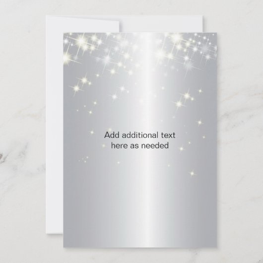 Invitation au 25e anniversaire (Dos)