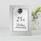 Invitation au 25e anniversaire de mariage (Debout devant)