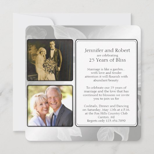 Invitation au 25e anniversaire des photos de la ro (Devant)