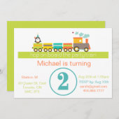 Invitation au 2e train pour garçons (Devant / Derrière)