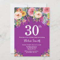 Invitation au 30e anniversaire de la florale viole