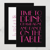 Invitation au 30e anniversaire des années 1920 (Devant / Derrière)