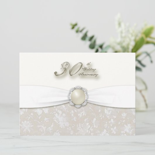 Invitation au 30ème anniversaire de mariage (Debout devant)