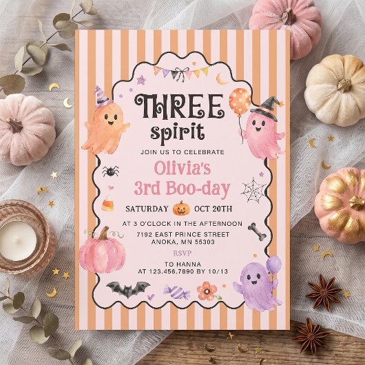 Invitation au 3e anniversaire de Three Spirit
