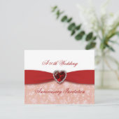 Invitation au 40e anniversaire de mariage en damas (Debout devant)