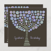 Invitation au 40e anniversaire du chocolat Mauve T (Devant / Derrière)