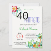 Invitation au 40e anniversaire du Tropical Floral  (Devant)