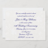 Invitation au 45e anniversaire de mariage en damas (Dos)