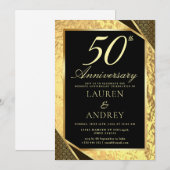 Invitation au 50e anniversaire de mariage (Devant / Derrière)