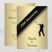 Invitation au 50e anniversaire de mariage (Devant / Derrière)