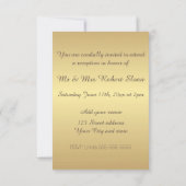 Invitation au 50e anniversaire de mariage (Dos)