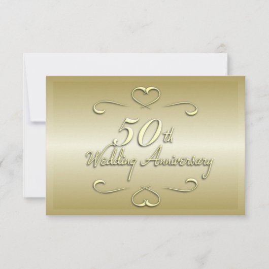 Invitation au 50e anniversaire de mariage (Devant)