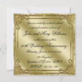 Invitation au 50e anniversaire de mariage (Dos)