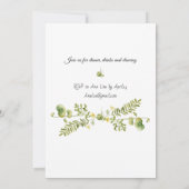 Invitation au 50e anniversaire de style boisé (Dos)