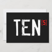 Invitation au 50e anniversaire - Dix (fois 5!) (Devant)