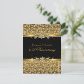 Invitation au 50e anniversaire Gold Black Diamond (Debout devant)