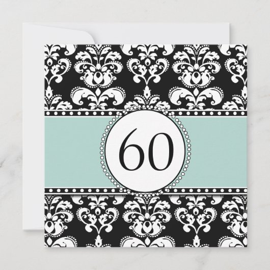 Invitation au 60e anniversaire de Black Damask| Mo (Devant)