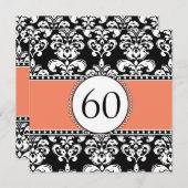 Invitation au 60e anniversaire de Black Damask| Or (Devant / Derrière)