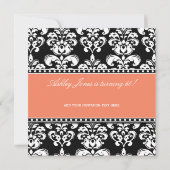 Invitation au 60e anniversaire de Black Damask| Or (Dos)