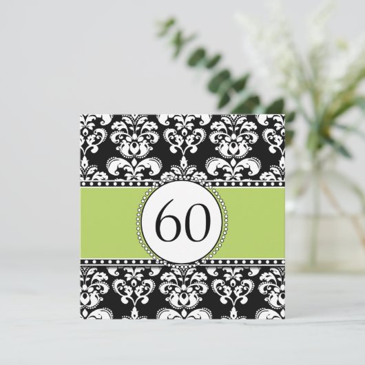 Invitation au 60e anniversaire de Black Damask| Ve (Debout devant)
