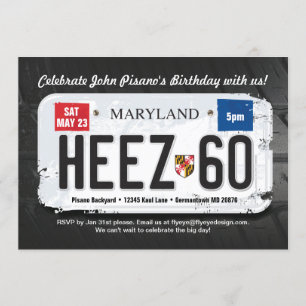 Invitation au 60e anniversaire de Guy Maryland