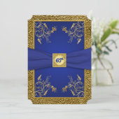 Invitation au 65e anniversaire Royal Blue and Gold (Debout devant)