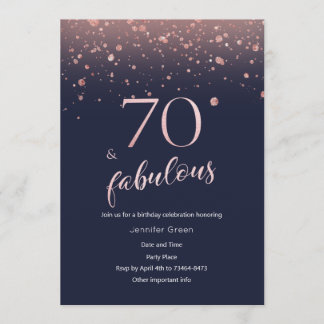 Invitation au 70e anniversaire de l'Rose de la Mar