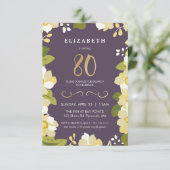 Invitation au 80e anniversaire, Personnaliser Flor (Debout devant)
