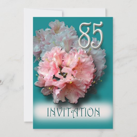 Invitation au 85e anniversaire de Rhododendrons (Devant)