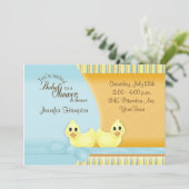 Invitation au Baby shower (Debout devant)