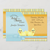 Invitation au Baby shower (Devant / Derrière)