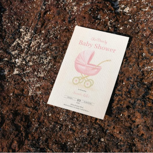 Invitation au Baby shower