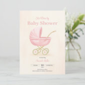 Invitation au Baby shower (Debout devant)