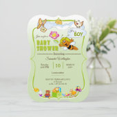 invitation au baby shower (Debout devant)