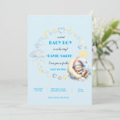 Invitation au baby shower (Debout devant)