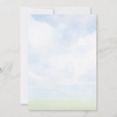 Invitation au Baby shower à ballon à air chaud (Dos)