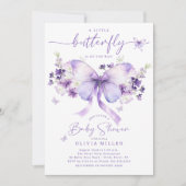 Invitation au Baby shower à papillon (Devant)