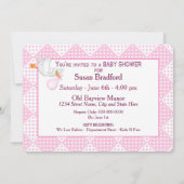 INVITATION AU BABY SHOWER - ANGEL DU CIEL (Dos)