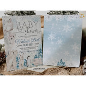 Invitation au Baby shower animal forestier Anim ar