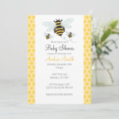 Invitation au Baby shower-anniversaire de Bumble B (Debout devant)
